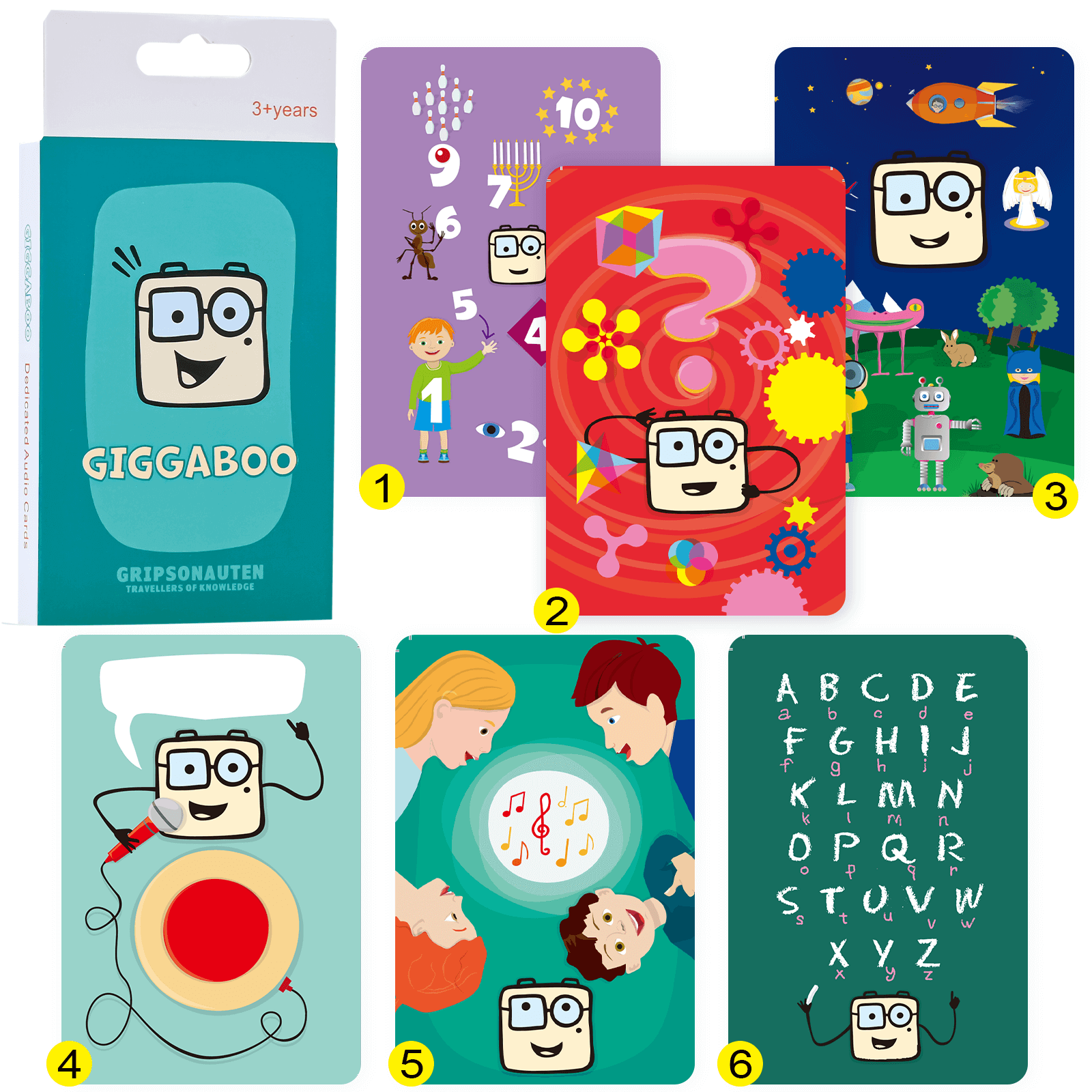 Qiaojoy Giggaboo + Functional Learning Cards Bundle