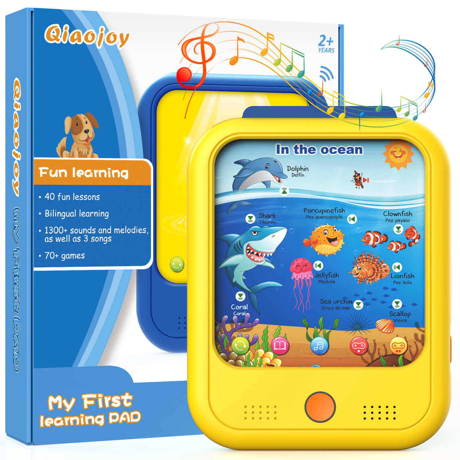 Qiaojoy Kids Learning Tablet Educational Learning Pad 1.0