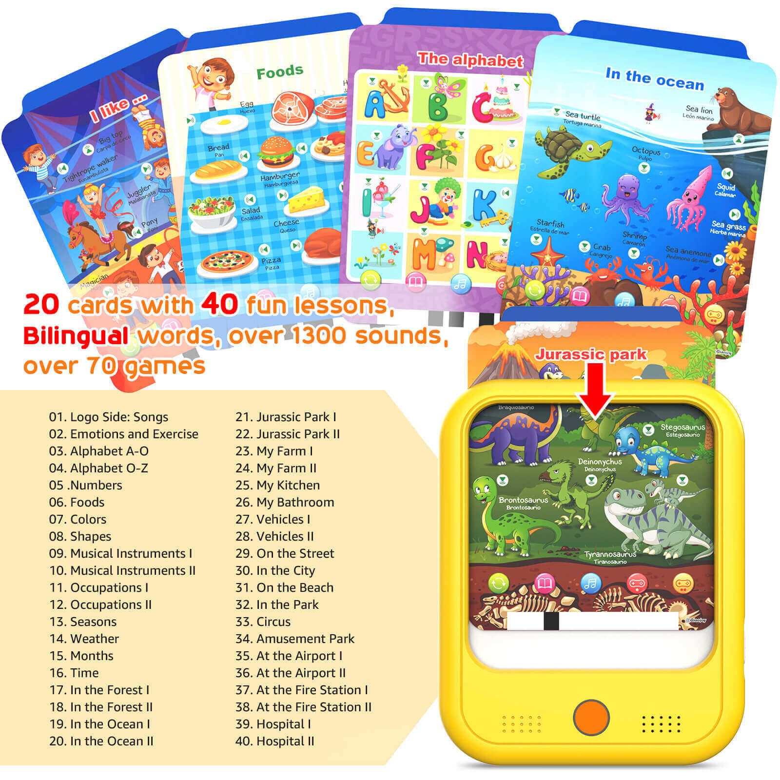 Qiaojoy Kids Learning Tablet Educational Learning Pad 1.0