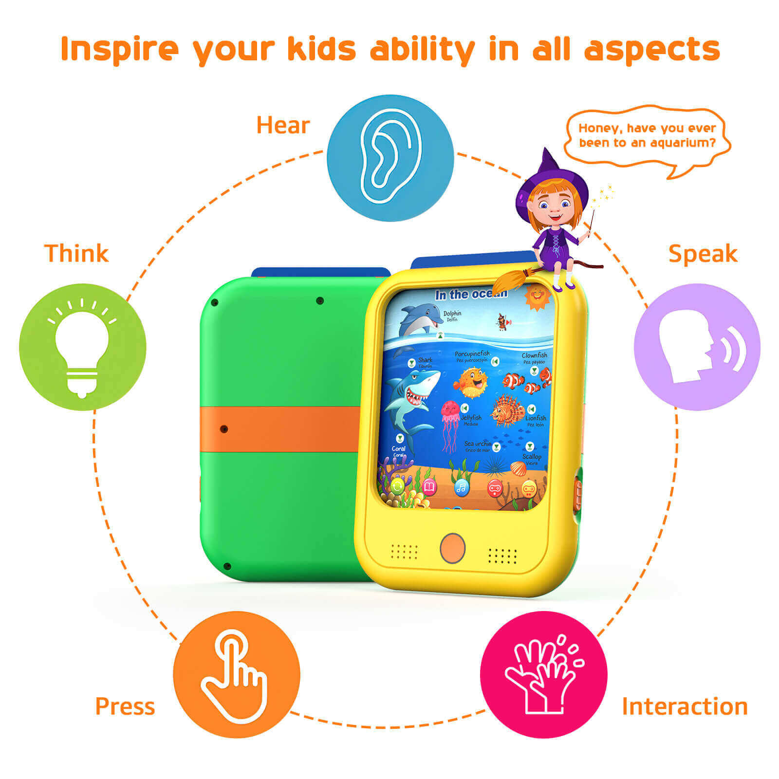 Qiaojoy Kids Learning Tablet Educational Learning Pad 1.0