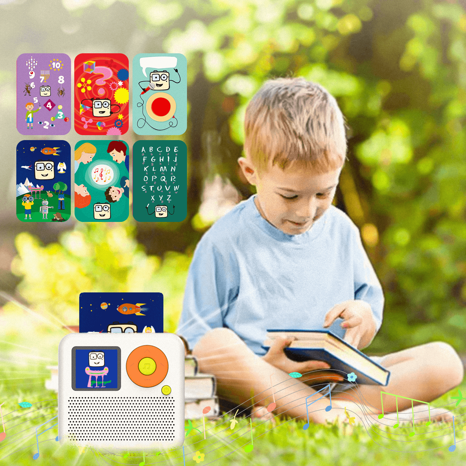 Qiaojoy Giggaboo + Functional Learning Cards Bundle